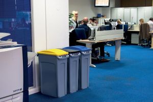 Rubbermaid collecteur Slim Jim, 87 l, gris