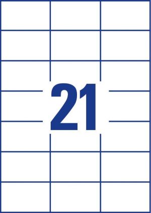 Avery Zweckform 3652, &eacute;tiquettes universelles, Ultragrip, blanc, 200 feuilles, 70 x 42,3 mm