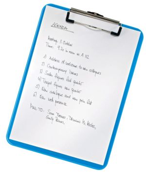 Leitz WOW plaque &agrave; pince, ft A4, bleu