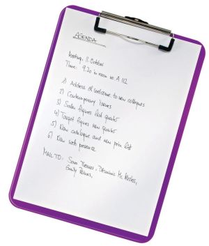 Leitz WOW plaque &agrave; pince, ft A4, pourpre