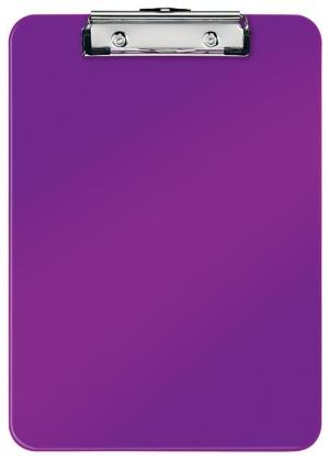 Leitz plaque à pince WOW pourpre Polysty