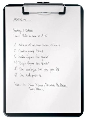 Leitz WOW klemplaat, ft A4, zwart