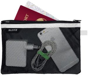 Leitz WOW Pochette, L, 2 compartiments, noir