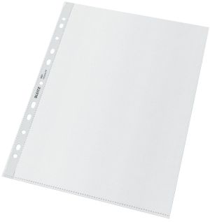 Leitz Recycle  Pochette perfor&eacute;e Maxi, ft A4, 100 microns, grain&eacute;e, bo&icirc;te de 25 pi&egrave;ces
