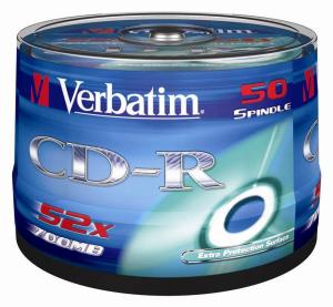 Verbatim CD recordable spindle de 50 piè
