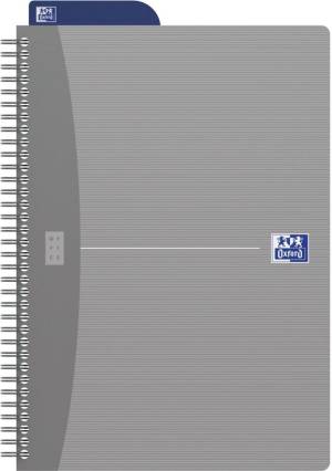 Oxford Office Essentials spiraalschrift, 180 bladzijden, ft 17,6 &times; 25 cm (B5), 90 vel, gelijnd, geassorte