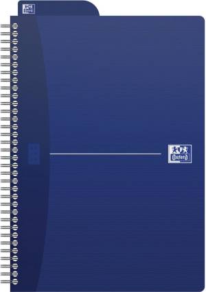 Oxford Office Essentials spiraalschrift, 180 bladzijden, ft 17,6 &times; 25 cm (B5), 90 vel, gelijnd, geassorte