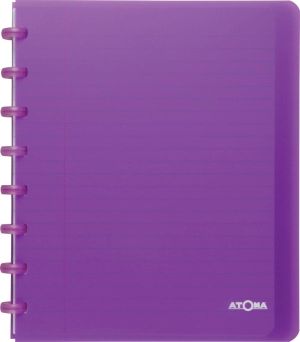 Atoma Trendy schrift, ft A5+, 120 bladzijden, gelijnd, met 6 tabbladen, in geassorteerde kleuren