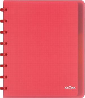 Atoma Trendy cahier, ft A5+, 120 pages, quadrill&eacute; 5 mm, met 6 tabbladen, in couleurs assorties