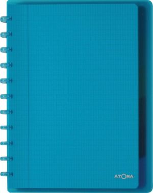 Atoma Trendy schrift, ft A4 +, 120 bladzijden, commercieel geruit, met 6 tabbladen en 5 showtassen, in ge