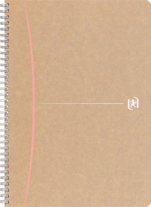 Oxford Touareg spiraalschrift, 180 bladzijden, ft A4, geruit 5 mm, geassorteerde kleuren