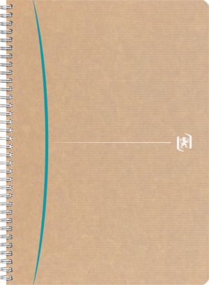 Oxford Touareg spiraalschrift, 180 bladzijden, ft A4, geruit 5 mm, geassorteerde kleuren