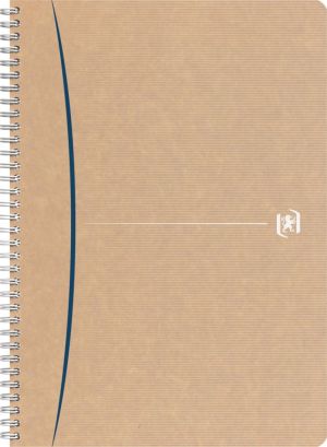 Oxford Touareg spiraalschrift, 180 bladzijden, ft A4, gelijnd, geassorteerde kleuren