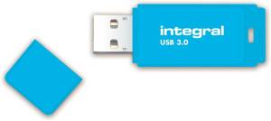Integral Neon cl&eacute; USB 3.0, 64 Go, bleu