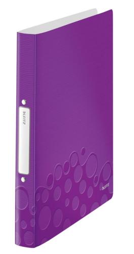 Leitz classeur à anneaux Wow pourpre