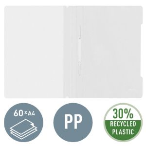 Leitz Snelhechtmap wit, ft A4