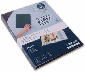 Rillstab prot&egrave;ge-documents A4 50 pochettes, noir