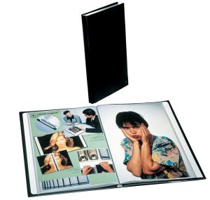 Rillstab prot&egrave;ge-documents, ft A4, 100 pochettes, noir