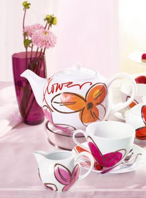 Edding feutre pointe pinceau pour porcelaine e-4200, blister de 6 pi&egrave;ces en couleurs assorties chaudes