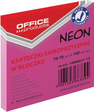OFFICE products memoblok Neon, 76x76mm, 