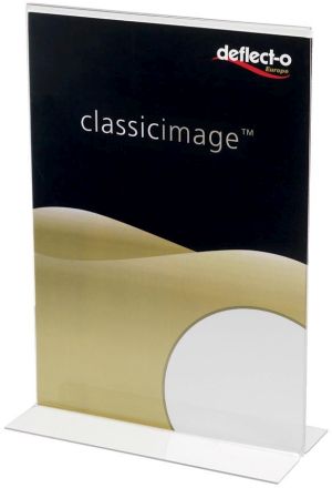 Deflecto folderhouder T-voet portrait, ft A4