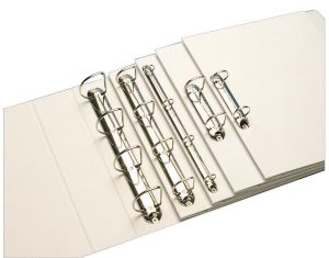 Esselte classeur personnalisable, dos de 3 cm, 4 anneaux en O de 16 mm, blanc