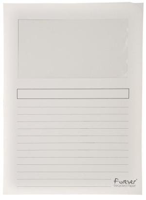 Exacompta Pochette coin à fenêtre blanc,