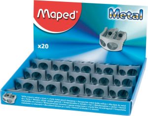 Maped taille-crayon Classic, 2 trous, en m&eacute;tal