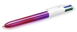 Bic 4 Colours Gradient stylo bille 4 couleurs, moyen, 4 couleurs d'encre classique