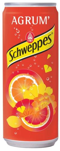 Schweppes Agrum paque de 24 cannettes de