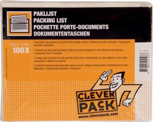 Cleverpack pochette documents, non-imprim&eacute;, ft 165 x 112 mm, paquet de 100 pi&egrave;ces