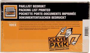 Cleverpack pochette documents, Documents Enclosed, ft 230 x 112 mm, paquet de 100 pi&egrave;ces