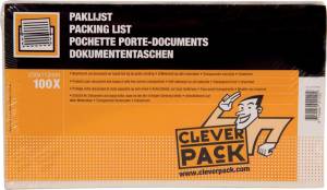 Cleverpack pochette documents, non-imprim&eacute; ft 230 x 112 mm, paquet de 100 pi&egrave;ces
