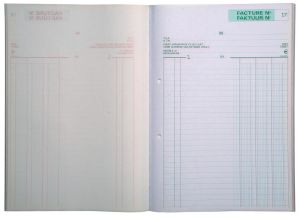 Exacompta factuurboek, ft 29,7x21 cm, tweetalig, dupli (50 x 2 vel)