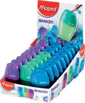 Maped taille-crayon Shaker 1 trou, couleurs assorties