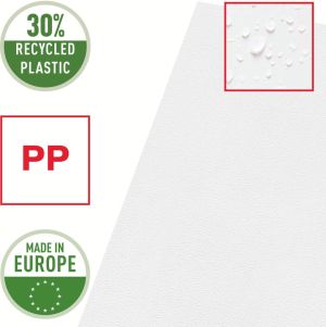 Esselte Premium zichtmap A4, 30% gerecycleerd plastic