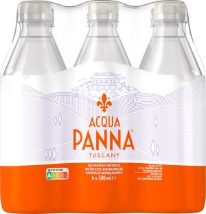 Acqua Panna mineraalwater, niet bruisend, fles van 50 cl, pak van 24 stuks
