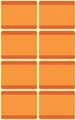 Avery diepvriesetiketten in blister, oranje, 40 etiketten