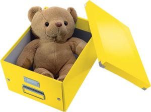 Leitz WOW bo&icirc;te de rangement Click & Store, ft A4, jaune