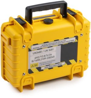 De Raat bo&icirc;tier pour batteries Lithium-Ion, small, 4 l, jaune