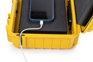 De Raat bo&icirc;tier pour batteries Lithium-Ion, small, 4 l, jaune