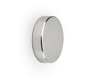 MAUL Aimant O-n&eacute;odyme, &Oslash;12x3mm, 2,5kg, blist 10pcs, argent clair, pour tableau blanc