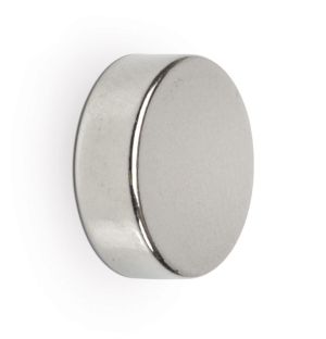 MAUL Aimant O-n&eacute;odyme, &Oslash;15x5mm, 4,5kg, blist 4pcs, argent clair, pour tableau blanc