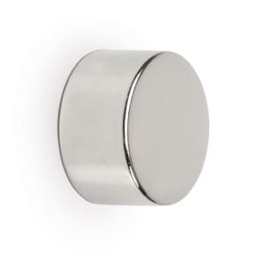 MAUL neodymium schijfmagneet, ft 15 x 10 mm, trekkracht 8 kg, zilver, blister van 4 stuks