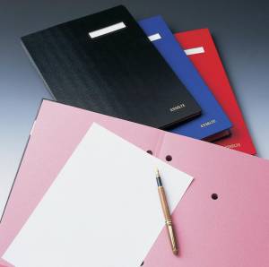 Esselte handtekenmap, ft A4, 20 vakken, blauw