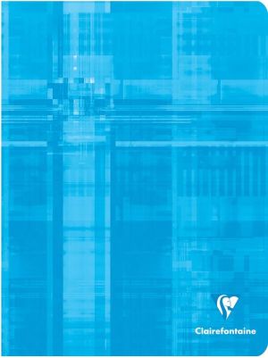 Clairefontaine schrift Metric, ft 17 x 22 cm, 96 bladzijden, sey&egrave;s, geassorteerde kleuren