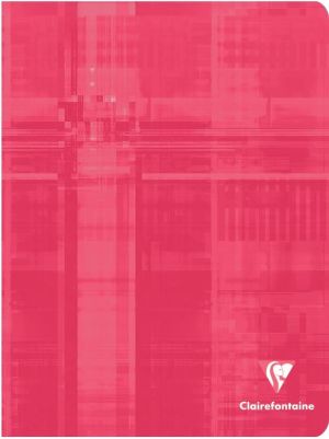 Clairefontaine schrift Metric, ft 17 x 22 cm, 96 bladzijden, sey&egrave;s, geassorteerde kleuren