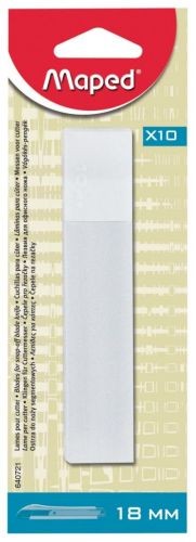 Maped lames de rechange pour cutter, 18 mm, blister de 10 pi&egrave;ces