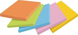 Post-it Super Sticky notes Boost, 90 vel, ft 76 x 76 mm, geassorteerde kleuren, pak van 5 blokken
