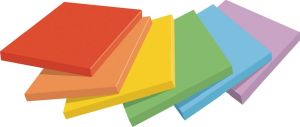 Post-it Super Sticky Notes Playful, 90 vel, ft 76 x 76 mm, geassorteerde kleuren, pak van 6 blokken